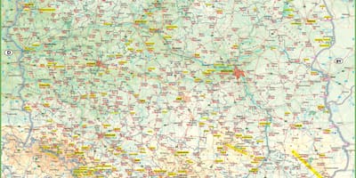 Polsko atrakce mapa