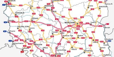 Mapa Polska dálnici