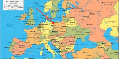 Mapa Polsko, evropa