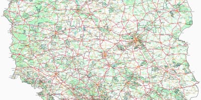 Mapa Polska obcí