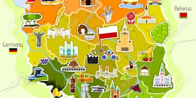 Mapa Polska památky