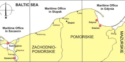 Mapa Polska porty
