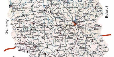 Mapa Polska ulici